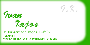 ivan kajos business card